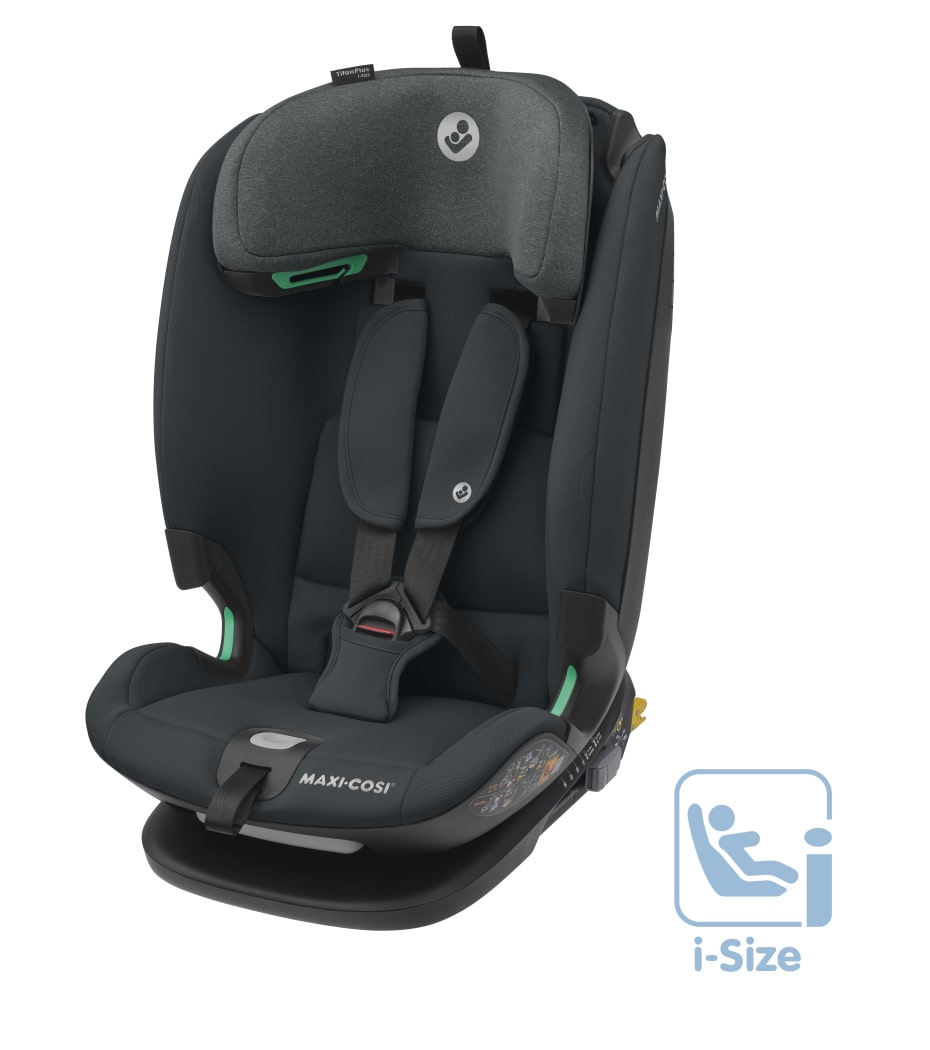 Sièges auto nacelles et coques Maxi-Cosi Titan Plus Siege auto Groupe 1/2/3  - Isofix - Evolutif - De 9 mois a 12 ans - Authentic Graphite