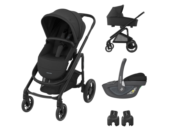 Maxi Cosi Plaza Travel System 3 In 1 Bundle Car Seat Carrycot - 360 Baby Car Seat Travel System