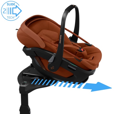 Maxi-Cosi Coral Slide Pro, ultra-lightweight baby car seat with  SLIDETECH®2, full lie-flat position, g-cell side impact protection and  hands-free carrying