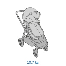 Fauteuil poussette Maxi-Cosi Zelia 3 luxe bébé pram stoller carrycot truffe  en treillis neuf