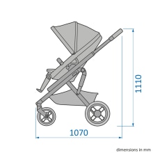 Maxi-Cosi Lila XP+ - All-terrain stroller from birth, included spacious